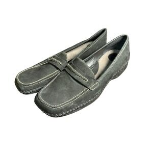 Section X Mens Black Suede Bit Loafers Braided Strap Slip On Shoes 10 Old Money